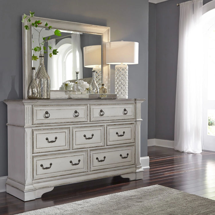 Abbey Park King California Sleigh Bed, Dresser & Mirror, Chest, Night Stand image