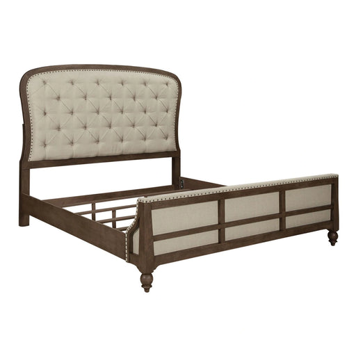 Americana Farmhouse Shelter Bed, Dresser & Mirror image