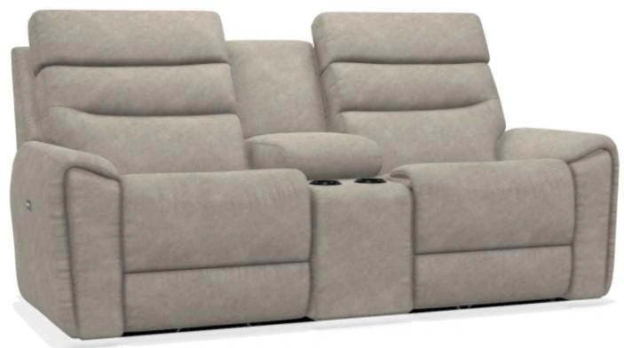 La-Z-Boy Soren Pebble Power Reclining Loveseat with Console