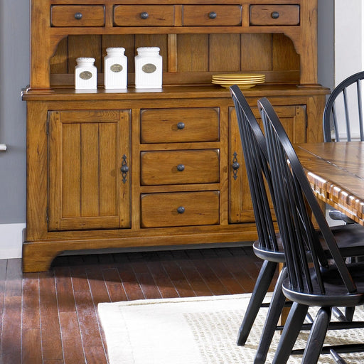 Treasures Buffet in Rustic Oak Finish image