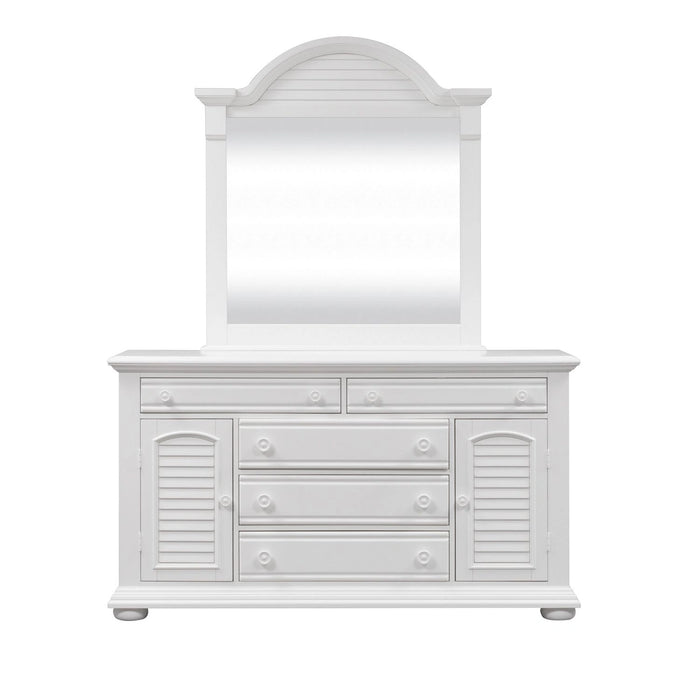 Summer House Mirror in Oyster White image