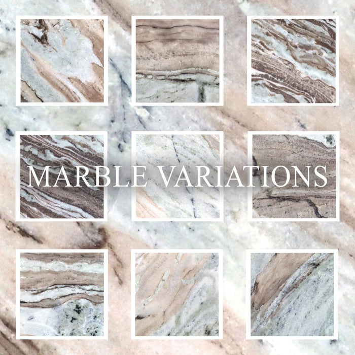 Kaleidoscope Round Pedestal Marble Table Top image