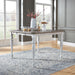 Ocean Isle Gathering Table in Antique White with Weathered Pine image