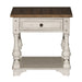 Morgan Creek End Table in Antique White image
