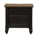 Americana Farmhouse 2 Drawer Nightstand in Black image