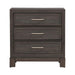 Modern Edge Nightstand w/ Charging Station in Caffe image