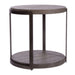 Modern View Round End Table in Gray image