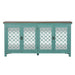 Kensington 4 Door Accent Cabinet in Turquoise image