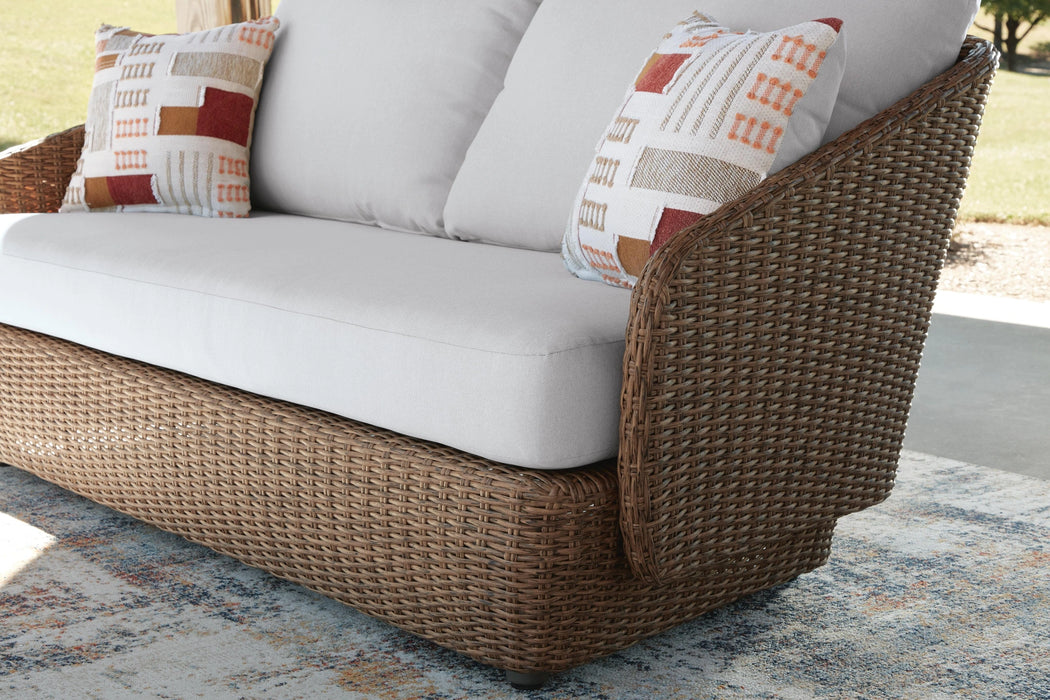 Double Point Outdoor Loveseat/2 Swivel Chairs (Set of 3)