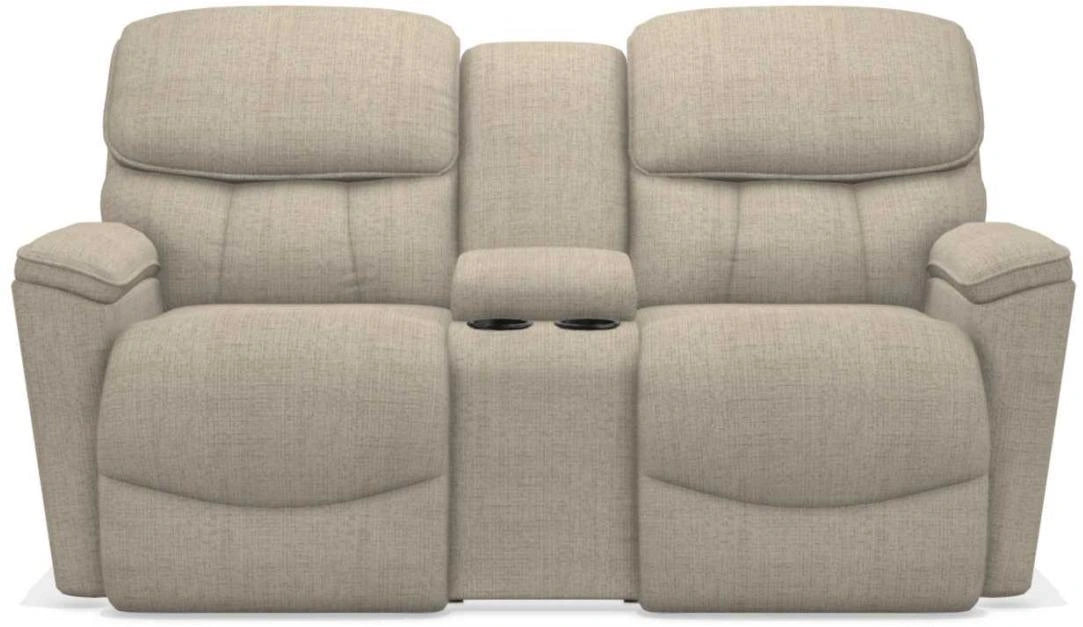 La-Z-Boy Kipling Fawn La-Z-Time Power-Reclineï¿½ Reclining Loveseat With Power Headrest and Console