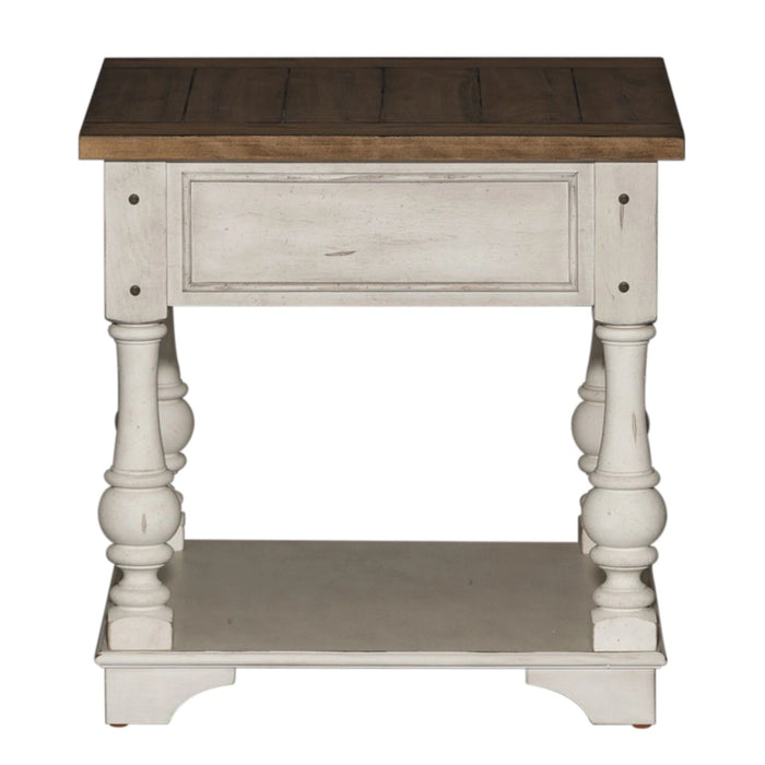 Morgan Creek End Table in Antique White image