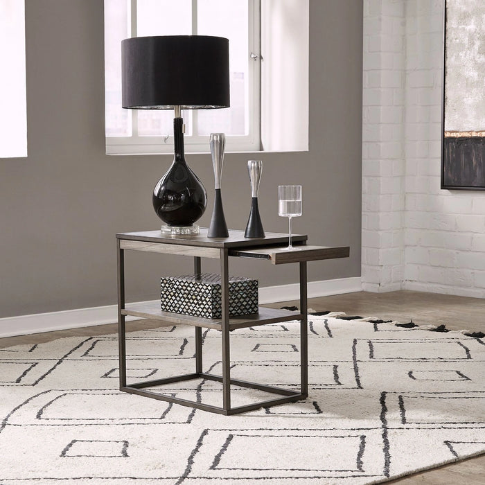 Jamestown Chair Side Table in Brown image