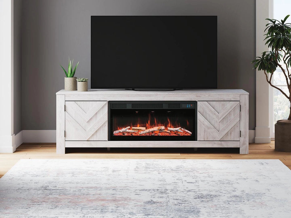 Cayboni 71" TV Stand with Electric Fireplace