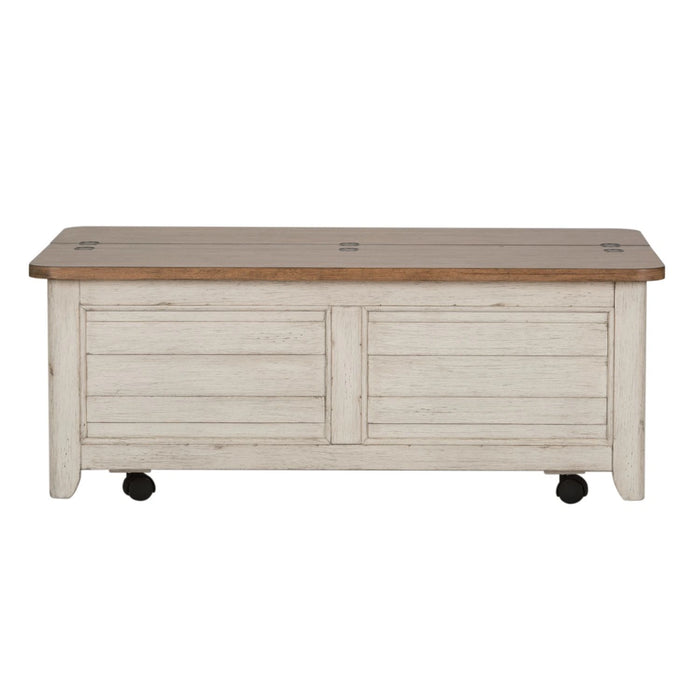 Farmhouse Reimagined Storage Trunk in Antique White image