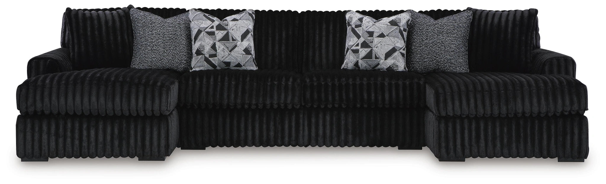 Midnight-Madness Sectional with Chaise