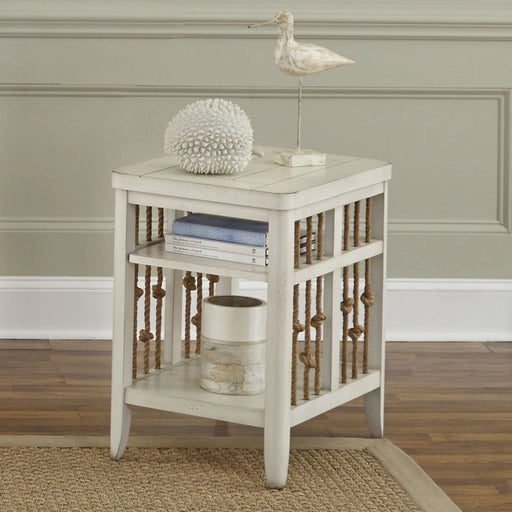 Dockside II Chair Side Table in White image