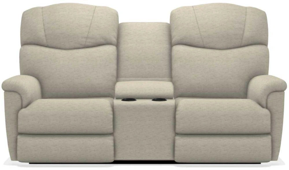La-Z-Boy Lancer Sand Power Reclining Loveseat with Headrest and Console