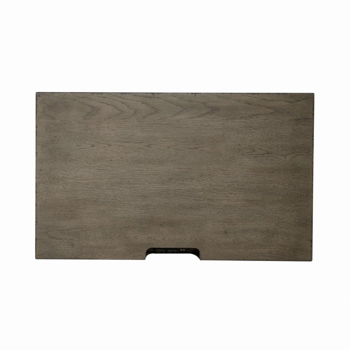 Americana Farmhouse 2 Drawer Nightstand in Dusty Taupe and Black image