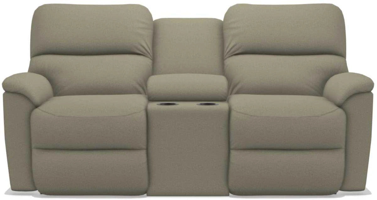 La-Z-Boy Brooks Silt Power Reclining Loveseat With Headrest & Console