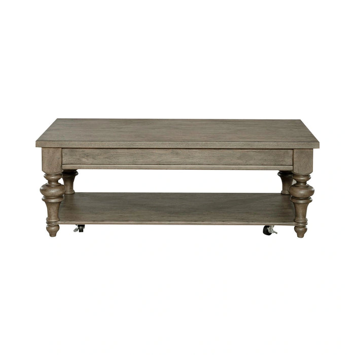 Americana Farmhouse Rectangular Cocktail Table in Dusty Taupe image