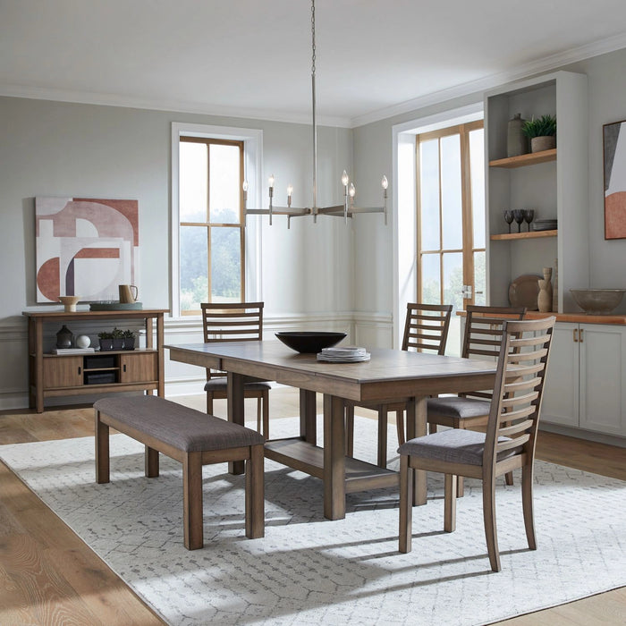 Brook Bay 6 Piece Trestle Table Set image