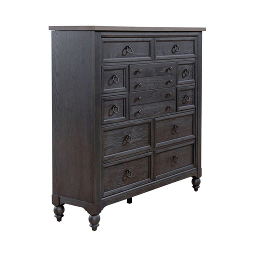 Americana Farmhouse 12 Drawer Chesser in Black image