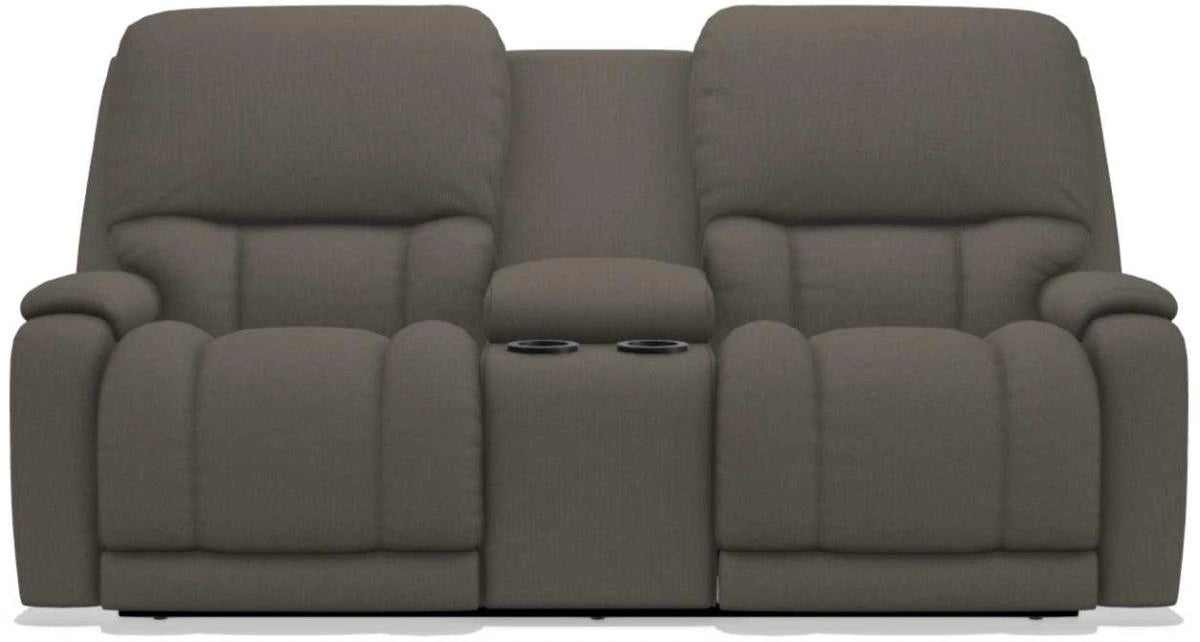 La-Z-Boy Greyson Granite Power Reclining Loveseat with Headrest And Console