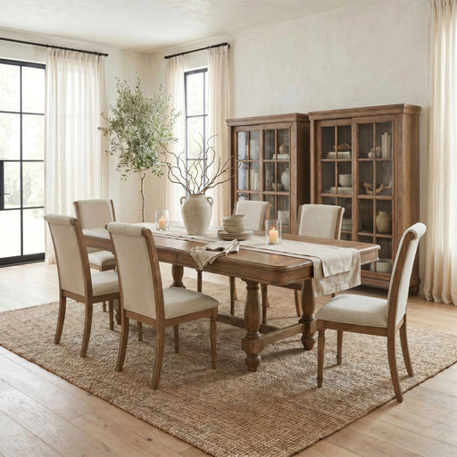 Homestead Haven Opt 7 Piece Trestle Table Set image
