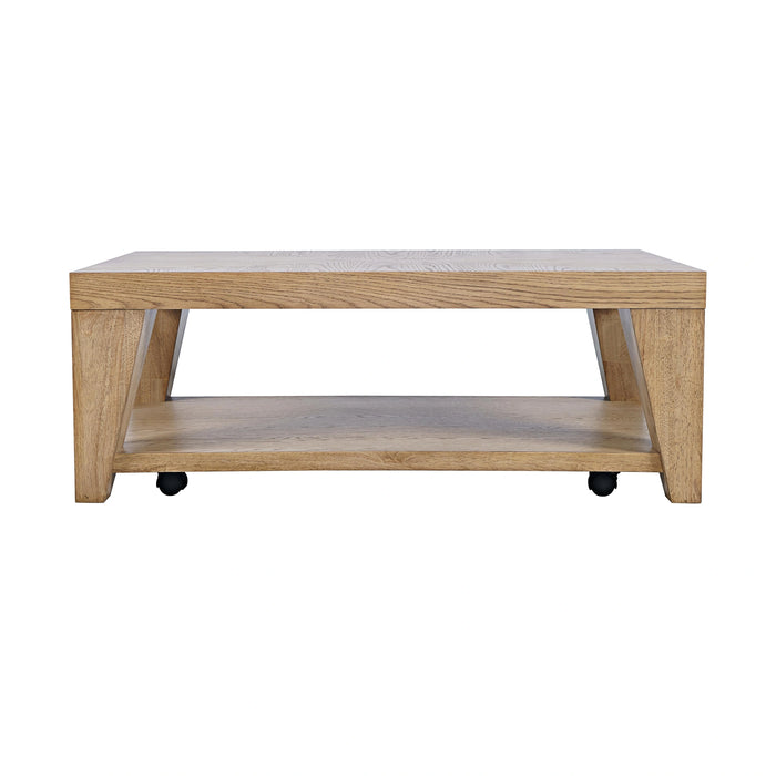Laurel Cr Leg CT with Casters Nat