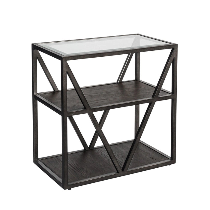 Arista Chair Side Table in Cobblestone Brown image