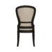 Americana Farmhouse Uph Tufted Back Side Chair - Black image