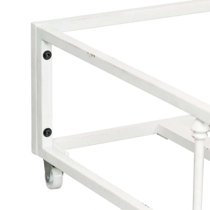 Vintage Series Twin Metal Trundle in Antique White image