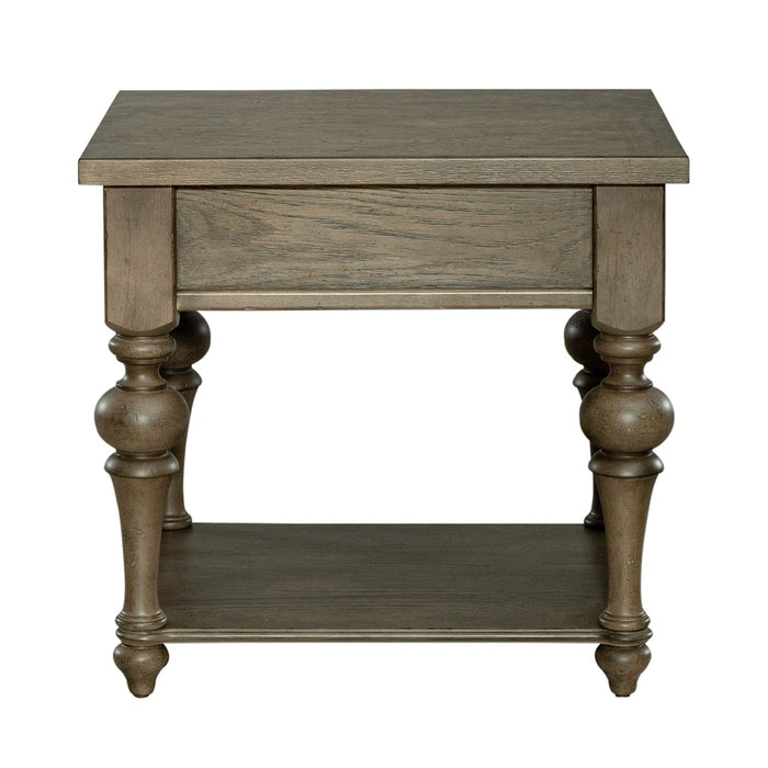 Americana Farmhouse End Table in Dusty Taupe image