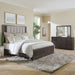 Modern Edge King California Uph Bed, Dresser & Mirror image