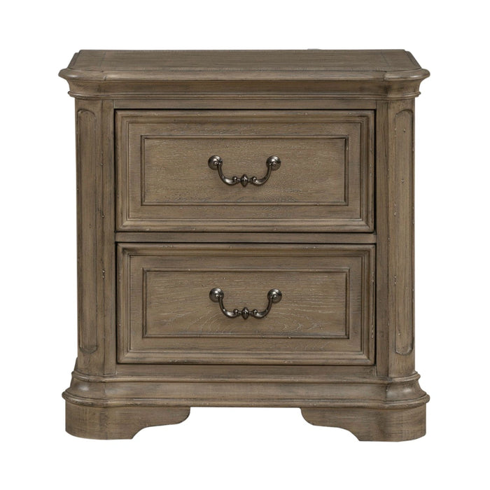 Magnolia Manor II 2 Drawer Nightstand in Weathered Bisque image