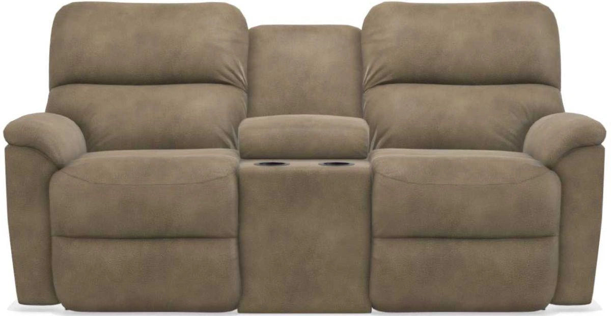La-Z-Boy Brooks Mushroom Power Reclining Loveseat With Console
