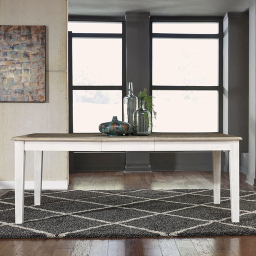 Summerville Rectangular Leg Table in White image