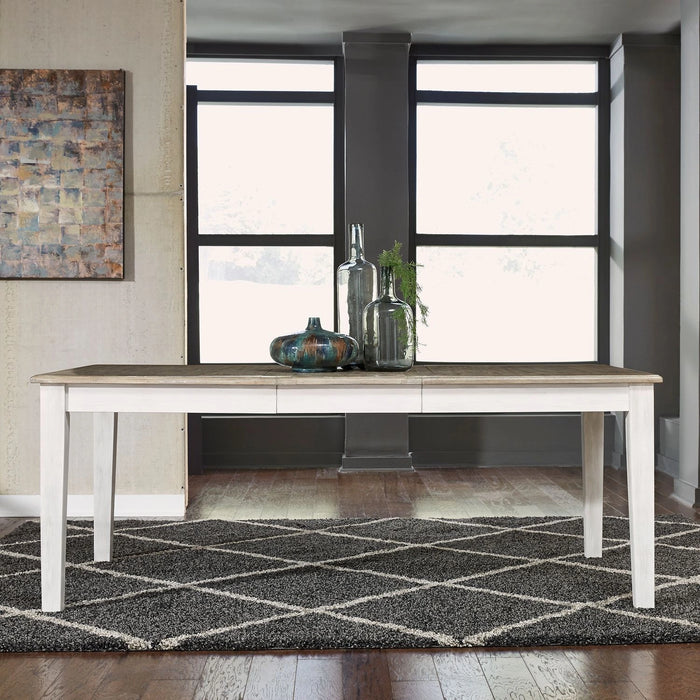 Summerville Rectangular Leg Table in White image