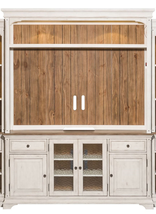 Liberty Morgan Creek 68" Entertainment TV Stand with Hutch in Antique White image