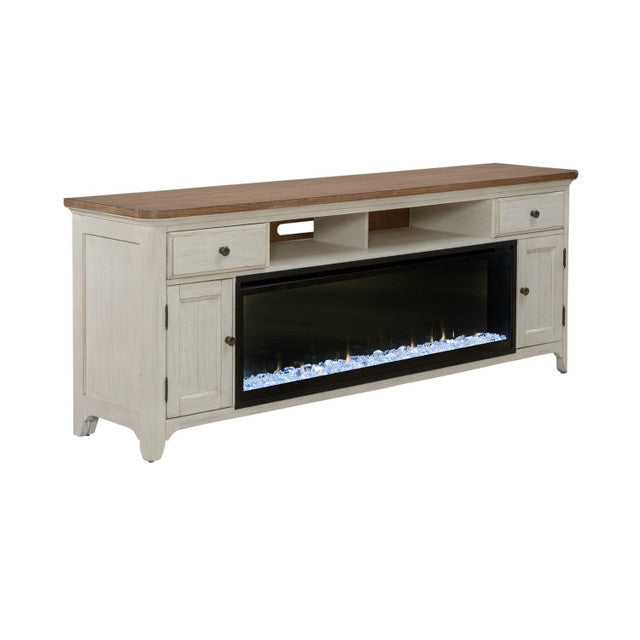 Liberty Furniture Fireplace 79 Inch TV Console in Multiple