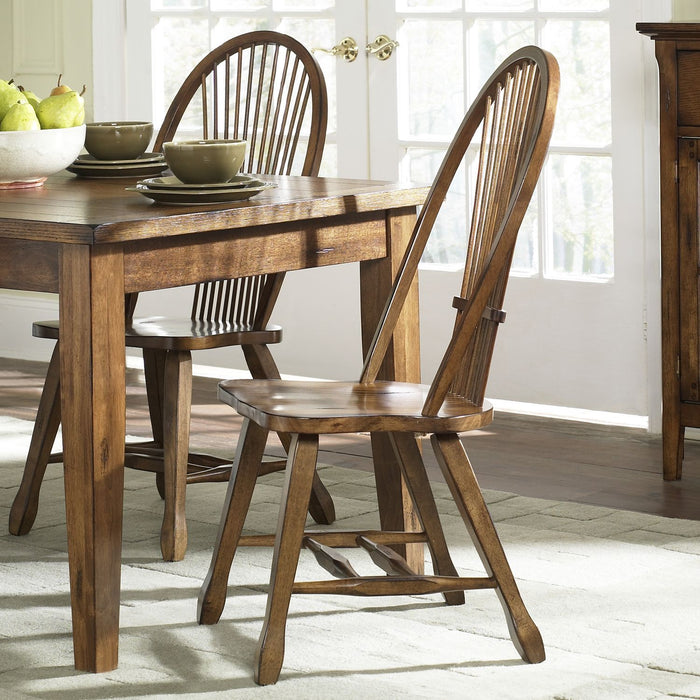 Treasures - Sheaf Back Side Chair - Oak