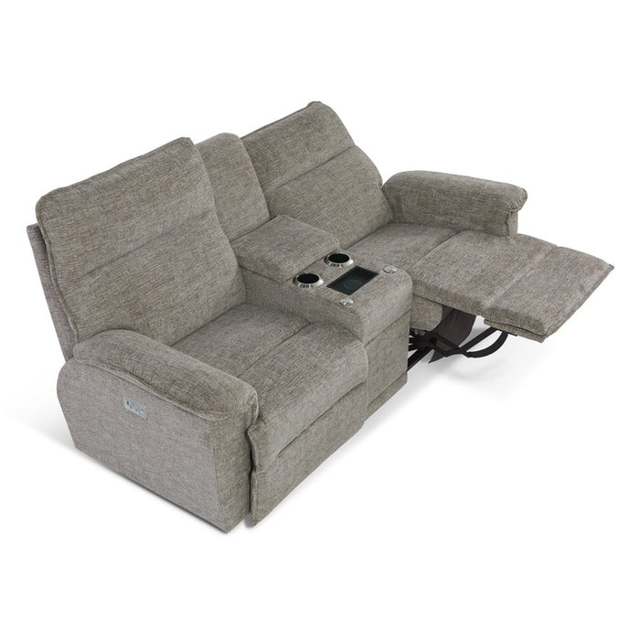 Jay Power Reclining Loveseat w/ Headrest, Lumbar & Console