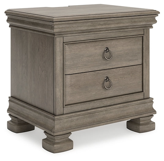 Lexorne Three Drawer Night Stand