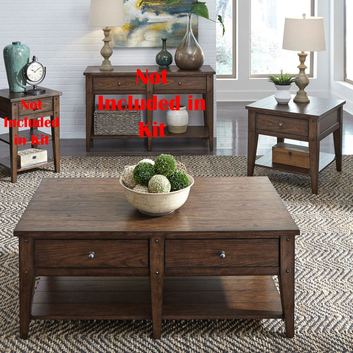 Lake House - 3 Piece Set (1-Cocktail 2-End Tables)