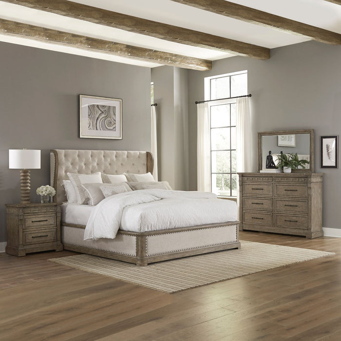 Town & Country - King Shelter Bed, Dresser & Mirror, Night Stand