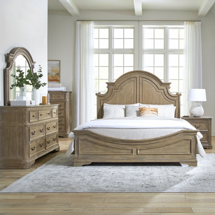 Magnolia Manor - Queen Panel Bed, Dresser & Mirror, Chest, Night Stand