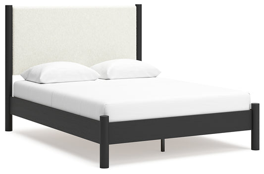 Cadmori Queen Upholstered Panel Bed