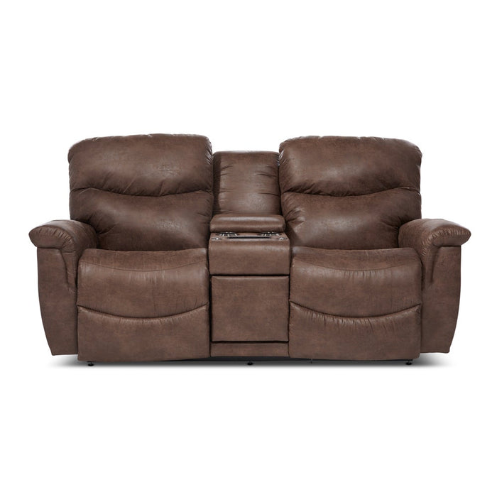 James Reclining Loveseat w/ Console