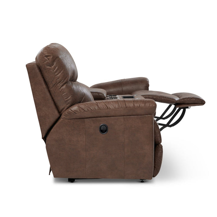 James Reclining Loveseat w/ Console