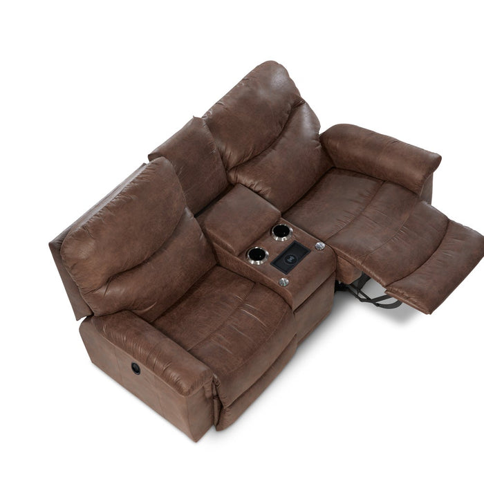 James Reclining Loveseat w/ Console